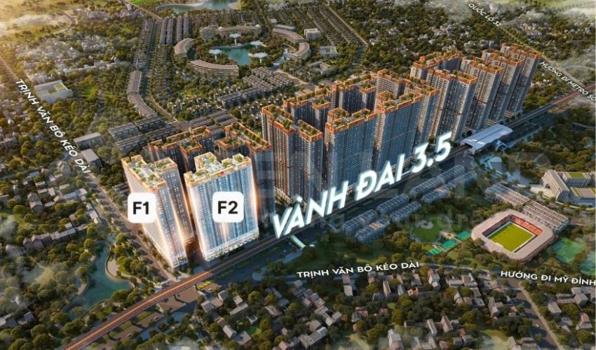 Xem chi tiết vị trí dự án The Flame Vine Hoài Đức